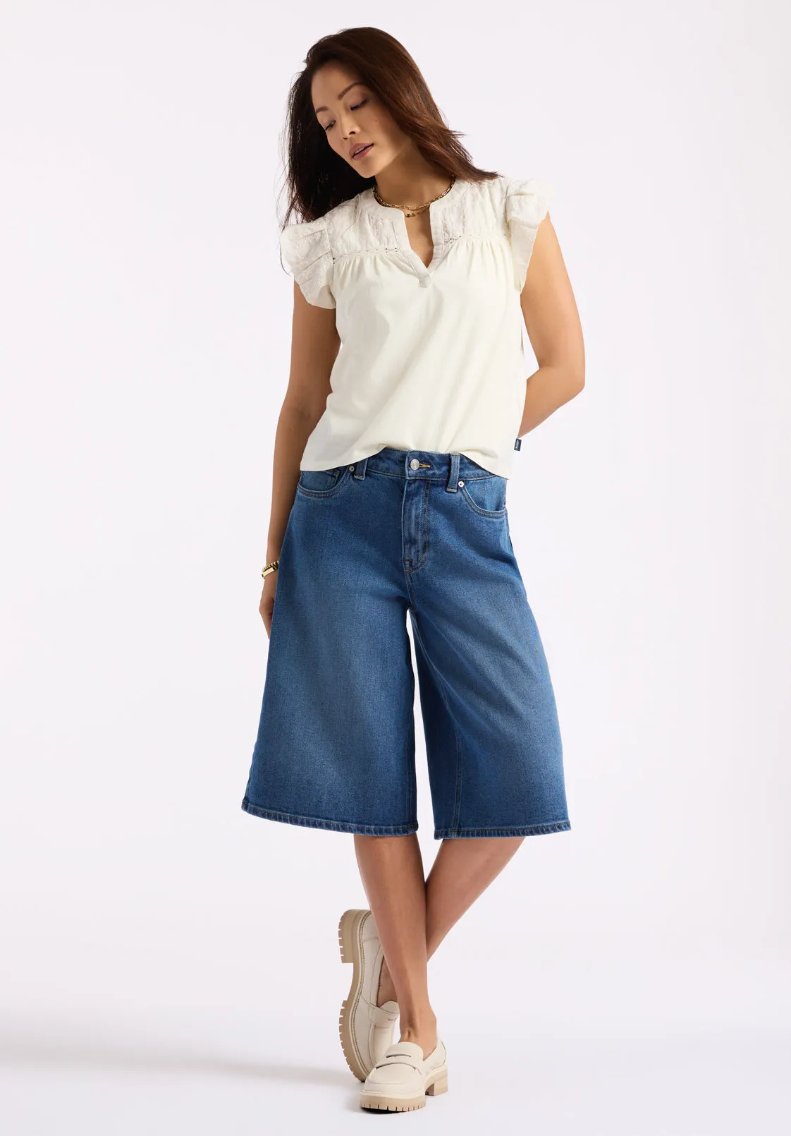 Jackie Women's Jorts, Authentic Wash - BL16075 sold by Buffalo David Bitton product image thumbnail 4