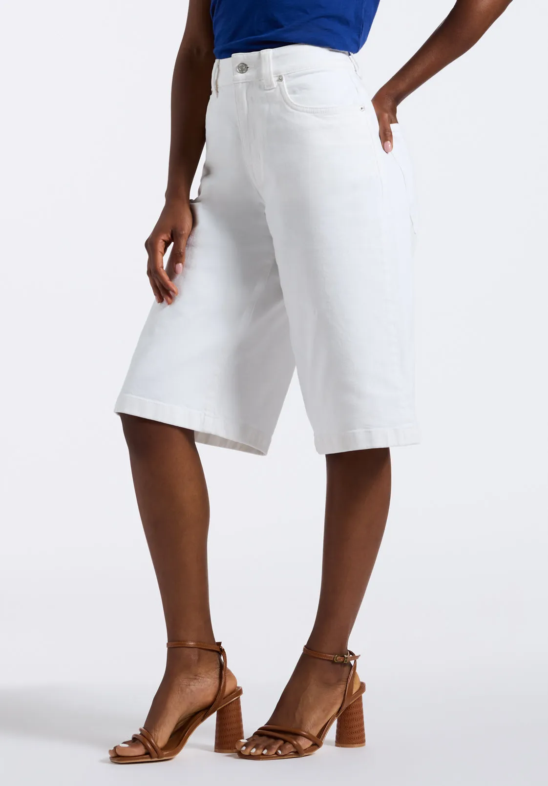 Jackie Women's Jorts, White - BL16074 sold by Buffalo David Bitton product image thumbnail 2