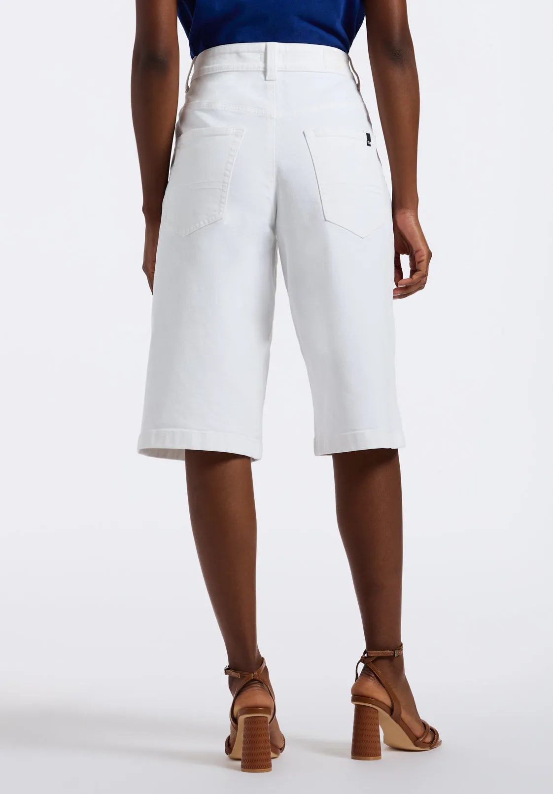 Jackie Women's Jorts, White - BL16074 sold by Buffalo David Bitton product image thumbnail 3