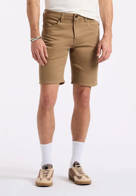 Relaxed Straight Dean Men's Freedom Flex Shorts, Dark Beige - BM26067 sold by Buffalo David Bitton