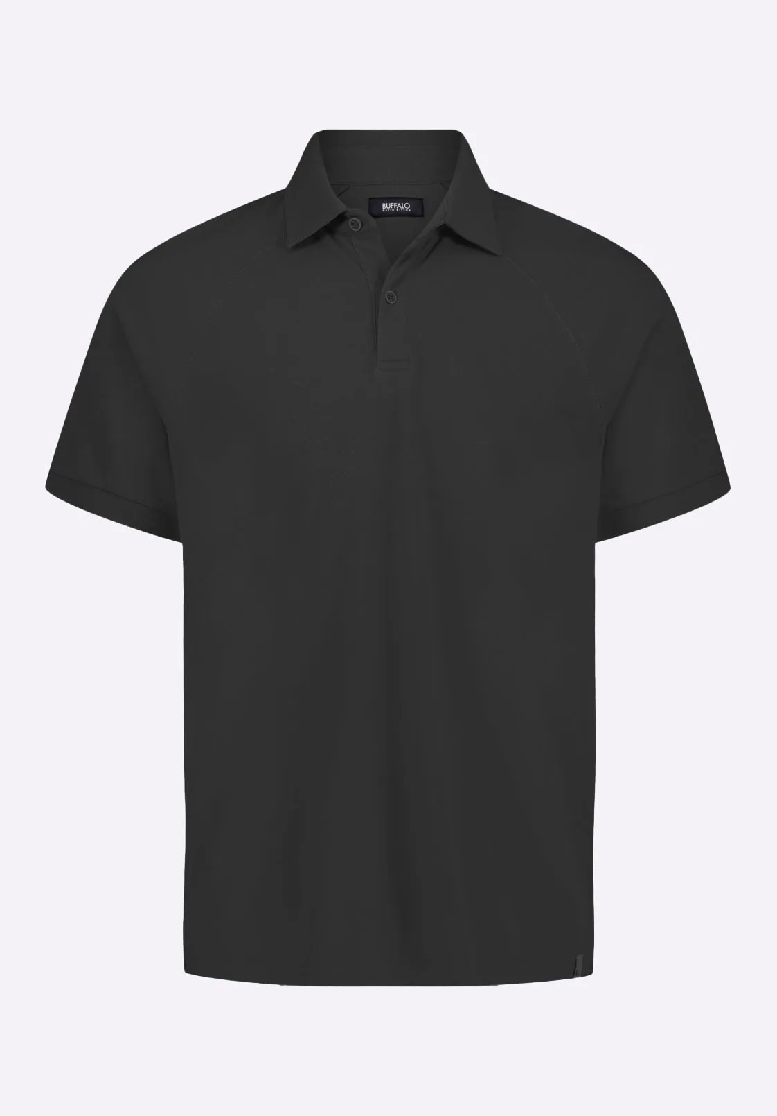 Kindell Men's Short-Sleeve Pique Polo, Black - BM24608 sold by Buffalo David Bitton product image thumbnail 4