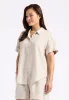 Solana Women's Linen Short-Sleeve Button-Up Shirt, Beige - WT0172P sold by Buffalo David Bitton