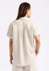 Solana Women's Linen Short-Sleeve Button-Up Shirt, Beige - WT0172P sold by Buffalo David Bitton