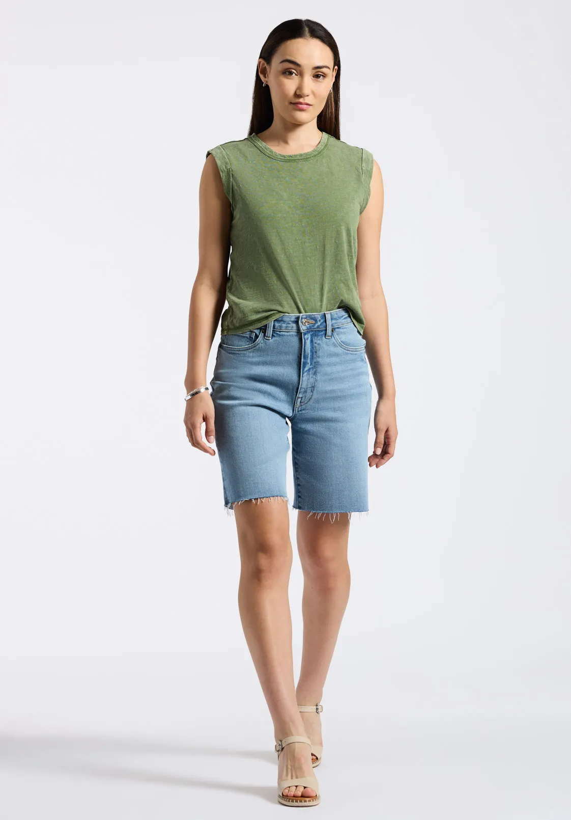 Elayne Women’s Sleeveless Top, Bronze Green - KT0230P sold by Buffalo David Bitton product image thumbnail 4