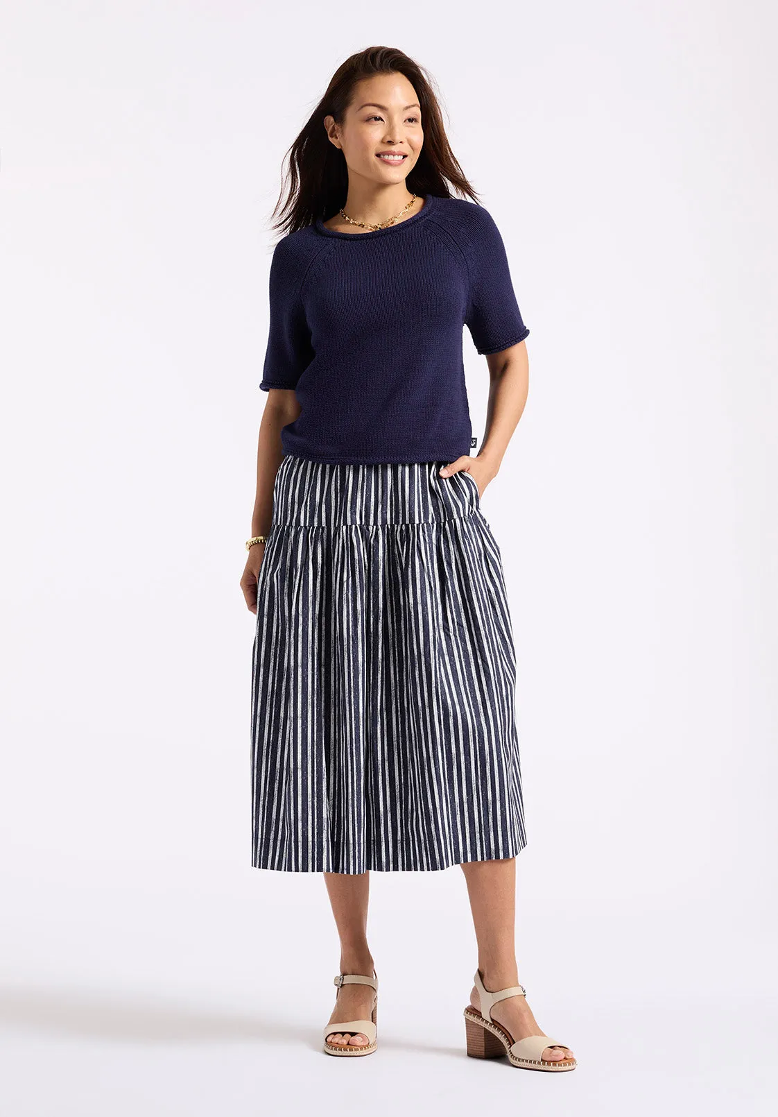 Devora Women's Short Sleeve Sweater, Peacoat - SW0115P sold by Buffalo David Bitton product image thumbnail 5
