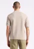 Willow Men's Short Sleeve Jacquard Jersey Button-Up Sweater, Tuffet Beige - BM24600 sold by Buffalo David Bitton
