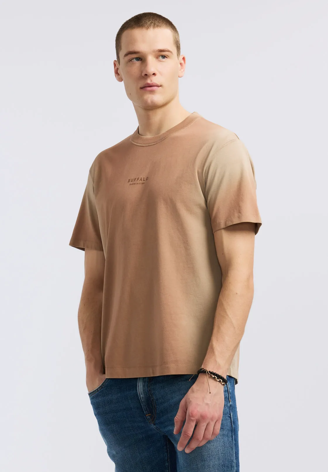 Kaylin Men's Short-Sleeve Gradiant T-Shirt, Tuffet Beige - BM24539 sold by Buffalo David Bitton product image thumbnail 2