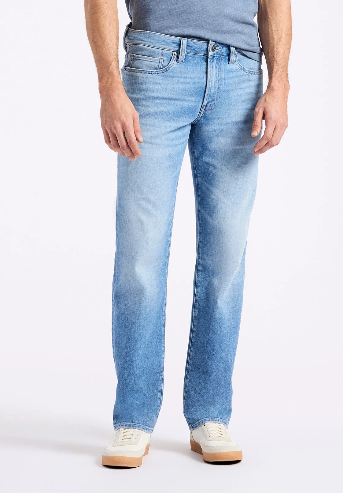 Relaxed Straight Driven Men's Jeans, Vintage Blue - BM26083 sold by Buffalo David Bitton