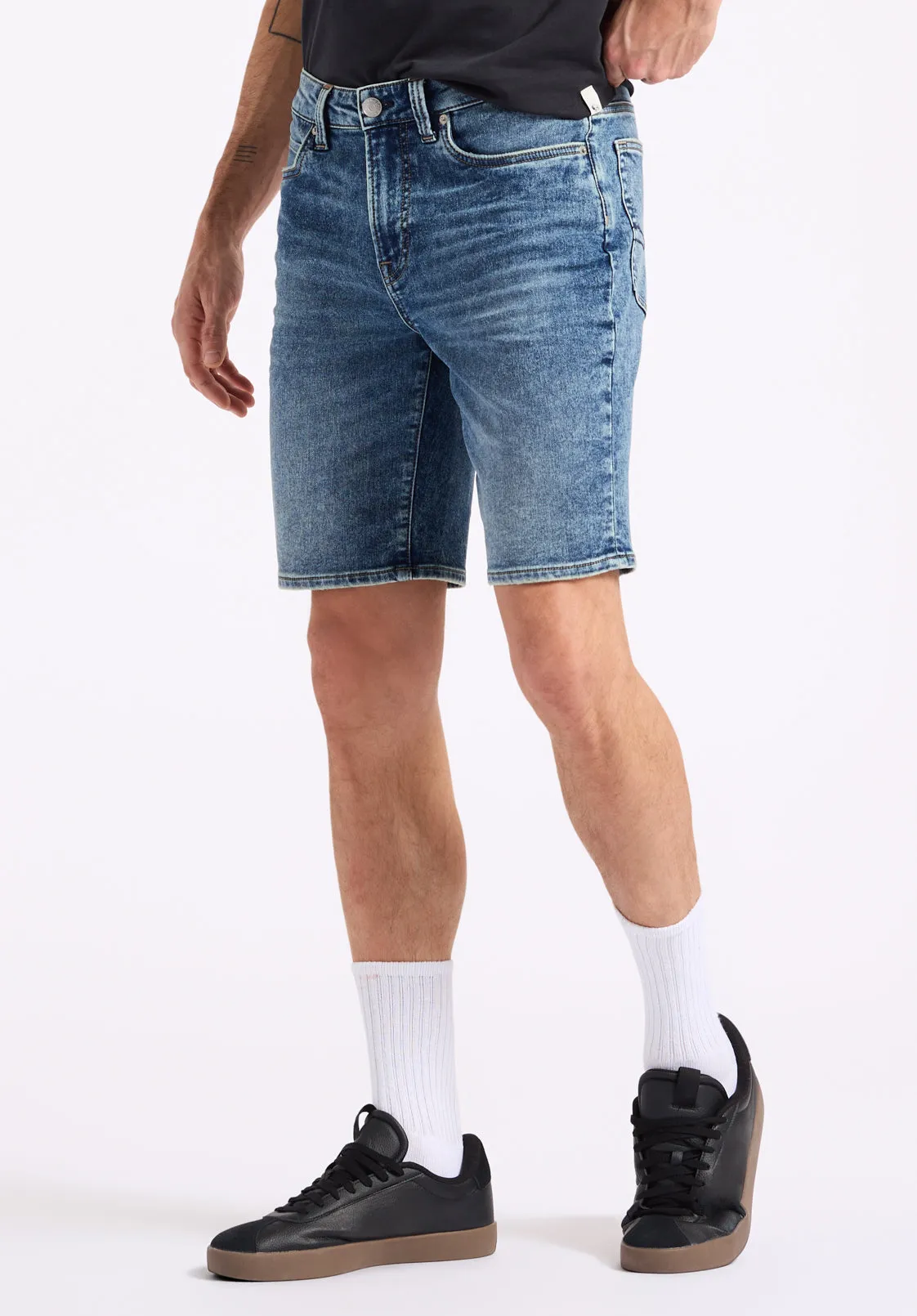 Relaxed Straight Dean Men's Freedom Flex Shorts, Sanded Vintage Indigo - BM26066 sold by Buffalo David Bitton product image thumbnail 2