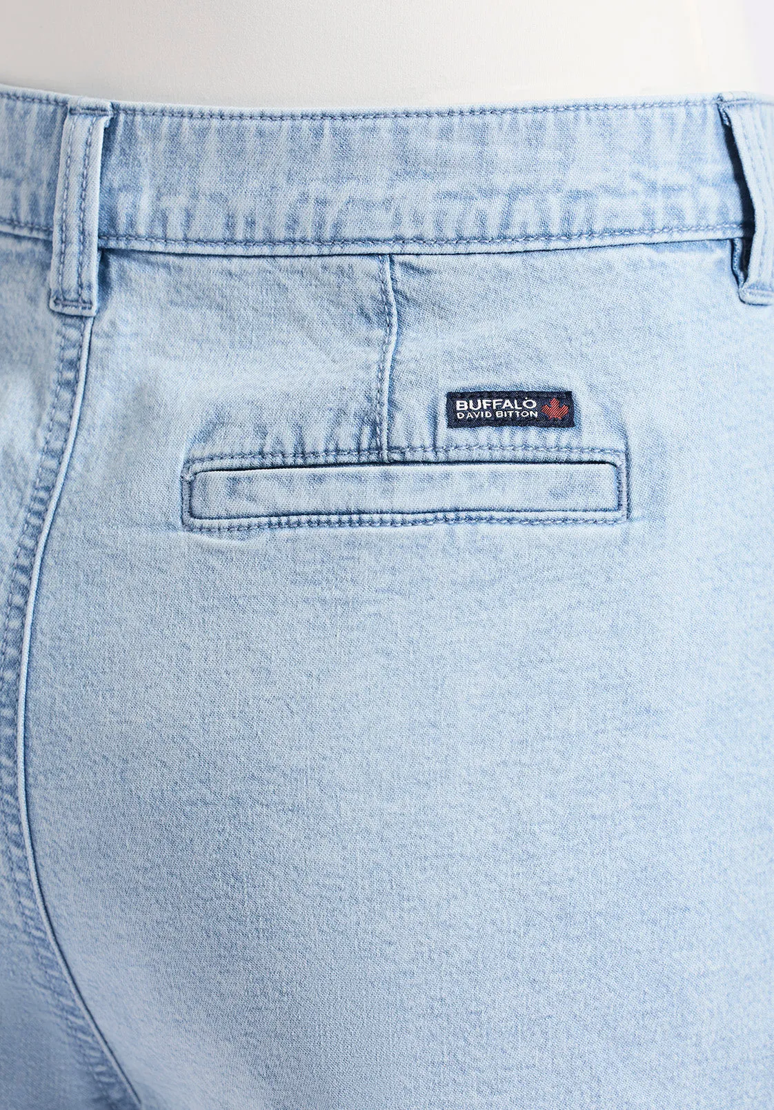 Gaga Women's Casual Denim Shorts, Bleached Blue - BL16073 sold by Buffalo David Bitton product image thumbnail 5