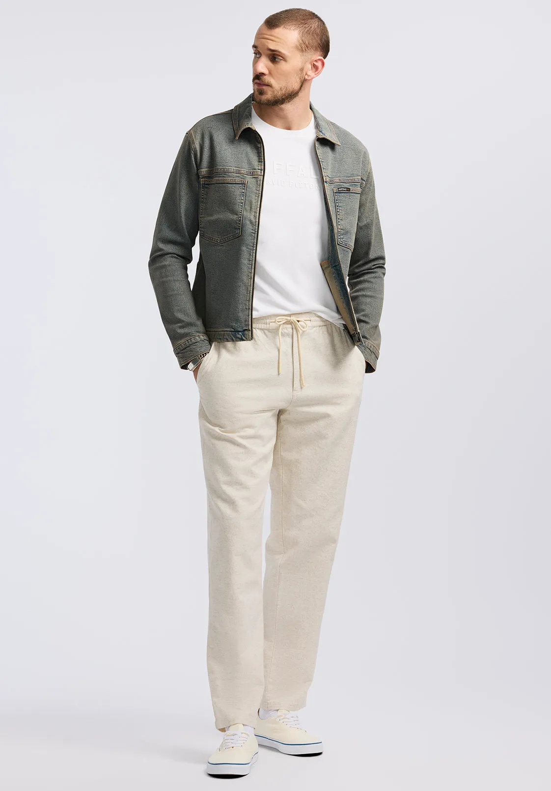 Jett Men's Zip-Front Denim Jacket, Indigo - BM26087 sold by Buffalo David Bitton product image thumbnail 4
