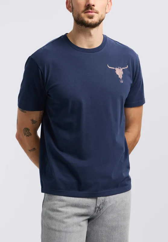 Tundla Men's Graphic T-Shirt with Buffalo Skull Print, Whale - BM24658 sold by Buffalo David Bitton