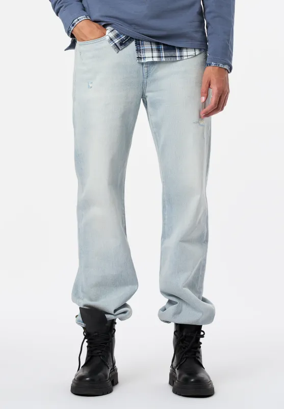 Ruffer Men's Easy Fit Jeans, Vintage Bleach - BM26137 sold by Buffalo David Bitton