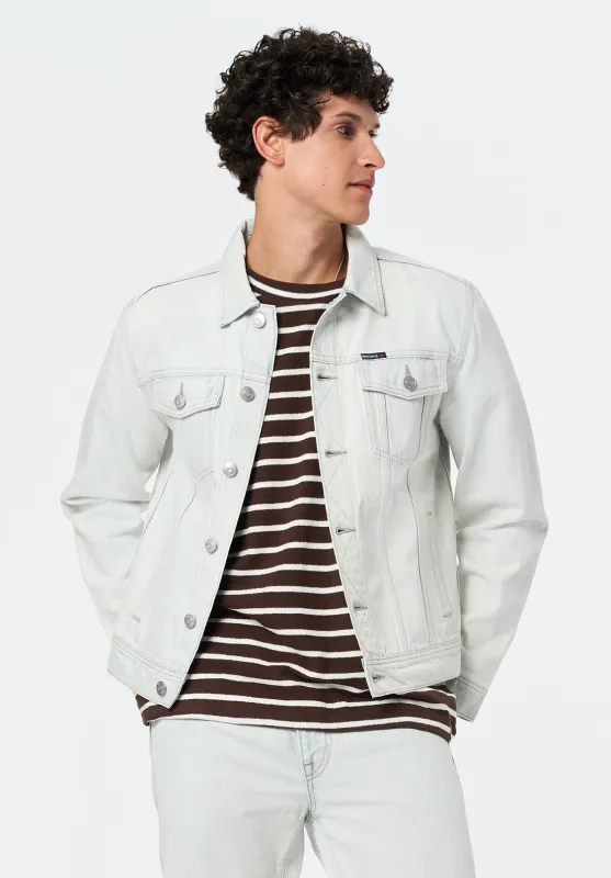Joe Men's Denim Jacket, Bleached And Contrasted - BM26126 sold by Buffalo David Bitton