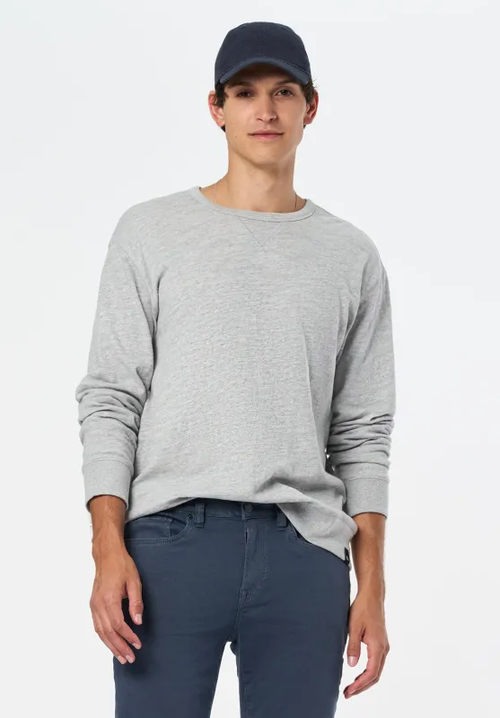 Kalder Men's Long-Sleeve Relaxed Top, Heather Grey - BM24740 sold by Buffalo David Bitton