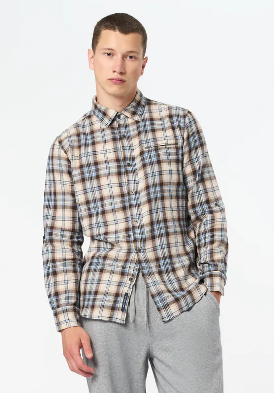 Simbio Men's Long-Sleeve Plaid Shirt, Woodsmoke - BM24685 sold by Buffalo David Bitton