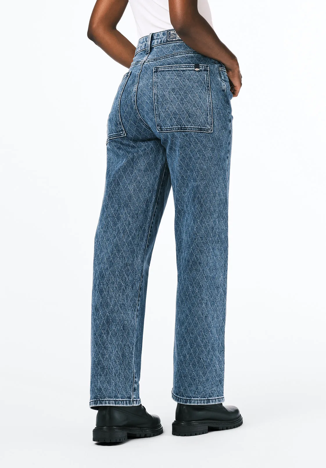 Super High Rise Loose Straight Jane Women's Jeans, Sanded and Contrasted - BL16117 sold by Buffalo David Bitton product image thumbnail 3