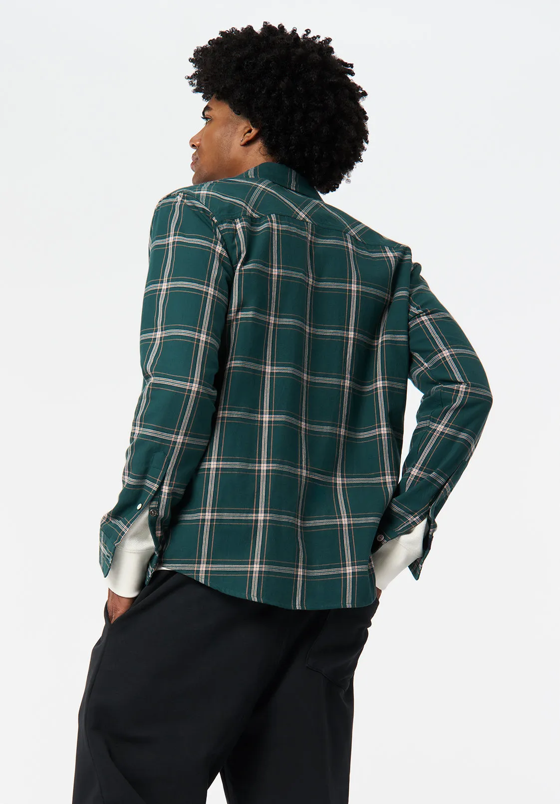 Sago Men’s Long-Sleeve Plaid Shirt, Deep Teal - BM24689 sold by Buffalo David Bitton product image thumbnail 2