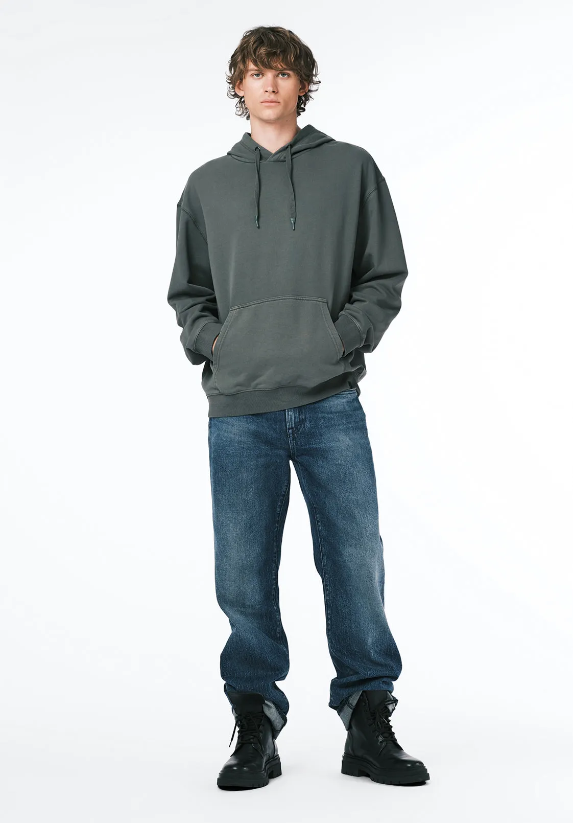 Finley Men's Relaxed Hooded Sweatshirt, Dark Forest - BM24741 sold by Buffalo David Bitton product image thumbnail 4
