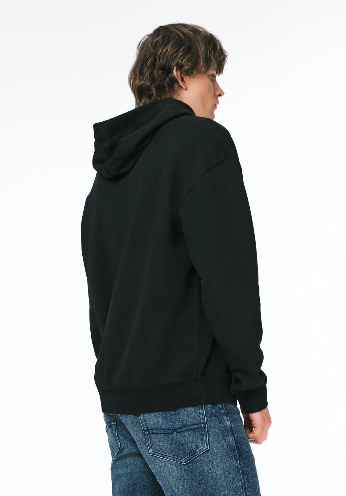 Finley Men's Relaxed Hooded Sweatshirt, Black - BM24741 sold by Buffalo David Bitton product image thumbnail 2