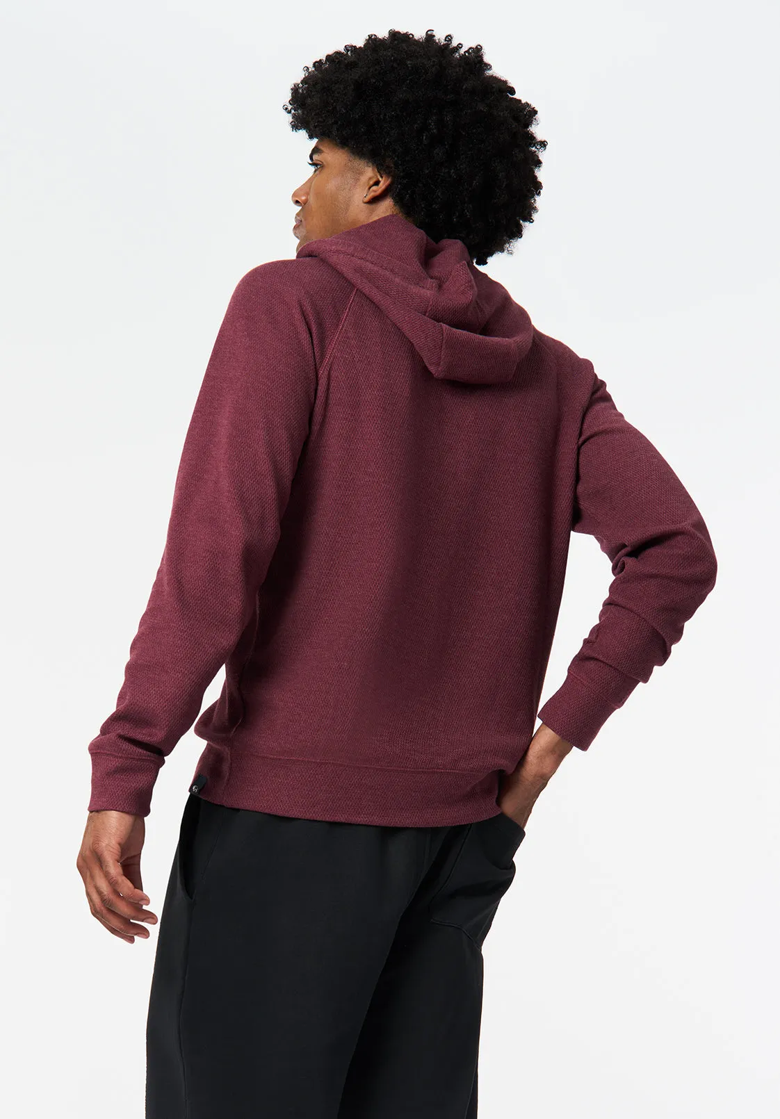 Kimber Men's Relaxed Hooded Sweatshirt, Maroon Banner - BM24668 sold by Buffalo David Bitton product image thumbnail 3