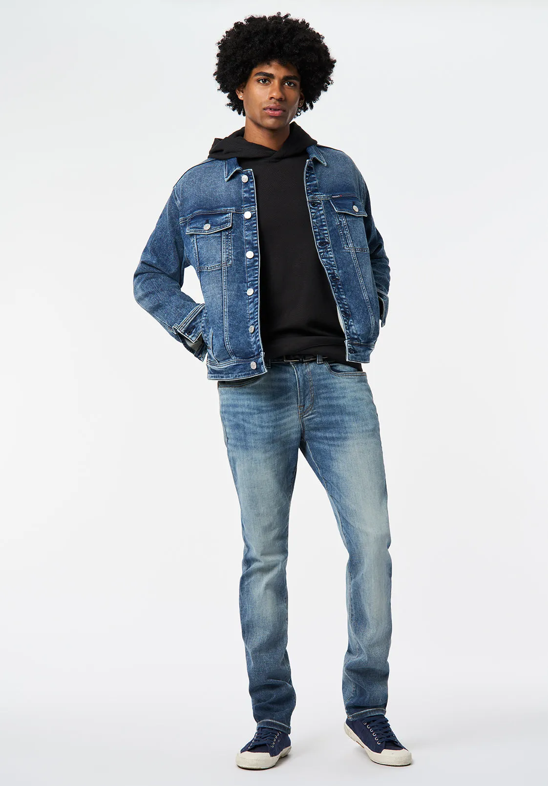 Kimber Men's Relaxed Hooded Top, Black - BM24668 sold by Buffalo David Bitton product image thumbnail 4