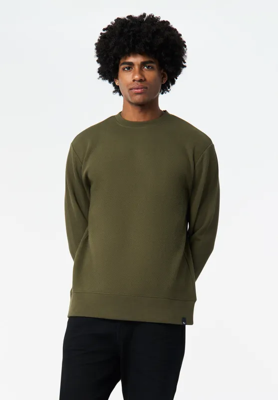 Kaya Men's Relaxed Crewneck Sweatshirt, Fern - BM24671 sold by Buffalo David Bitton