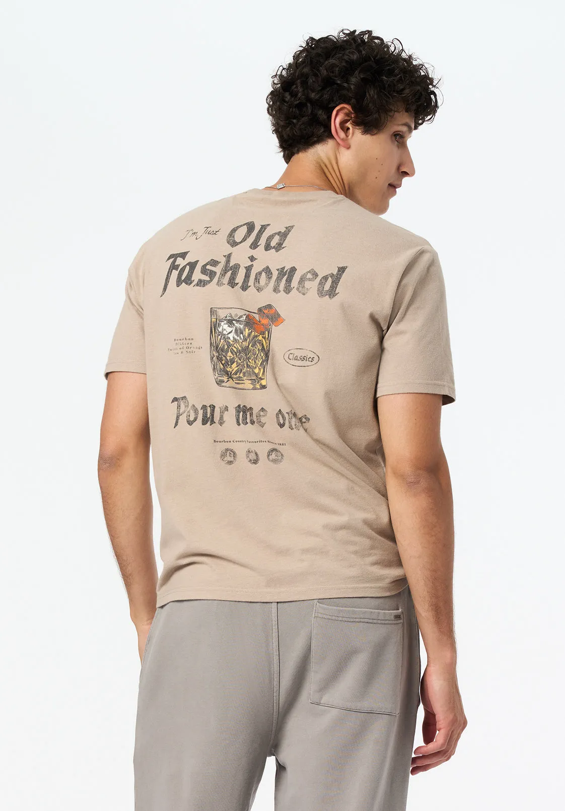 Thayer Men's Graphic T-Shirt with Old Fashioned Cocktail Print, Tuffet - BM24705 sold by Buffalo David Bitton product image thumbnail 2