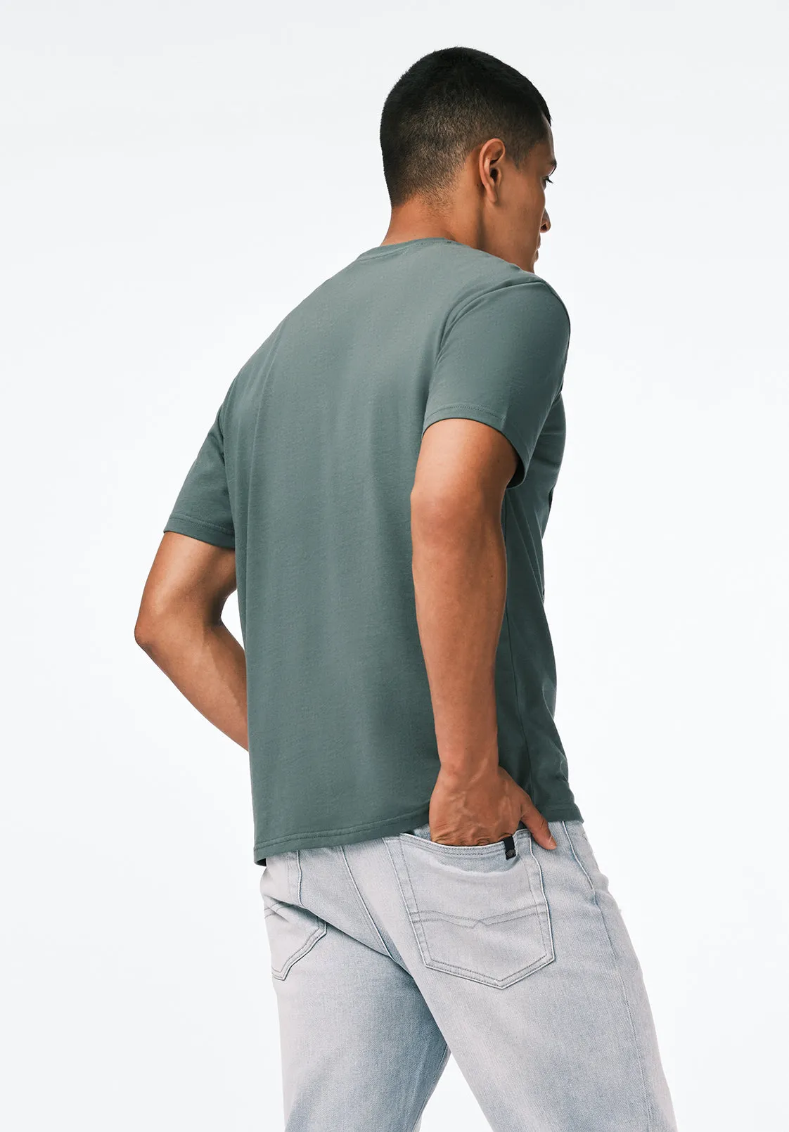 Trelan Men's Graphic T-Shirt with Eagle Print, Dark Forest - BM24725 sold by Buffalo David Bitton product image thumbnail 3