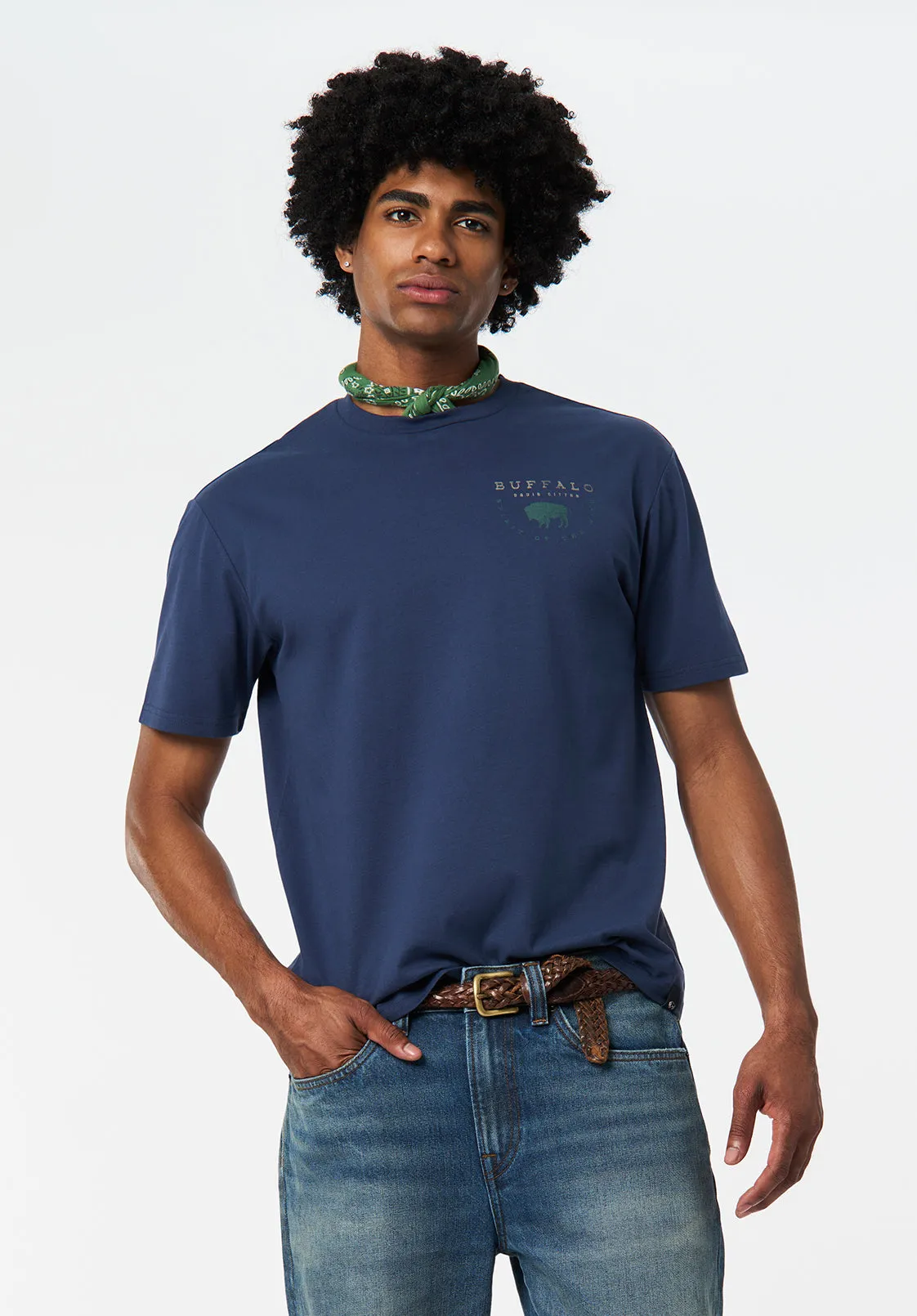 Tarek Men's Graphic T-Shirt with Smoke Show Print, Whale - BM24713 sold by Buffalo David Bitton