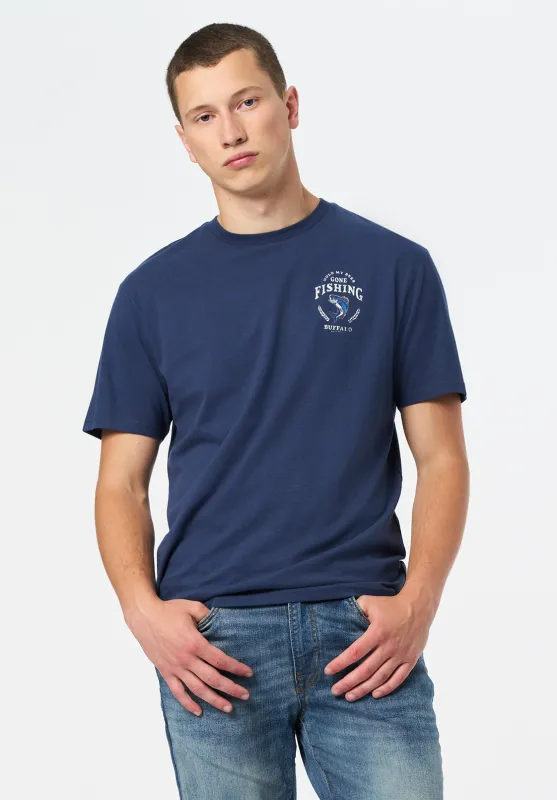 Tiernan Men's Graphic T-Shirt with Beer and Fishing Print, Whale - BM24706 sold by Buffalo David Bitton