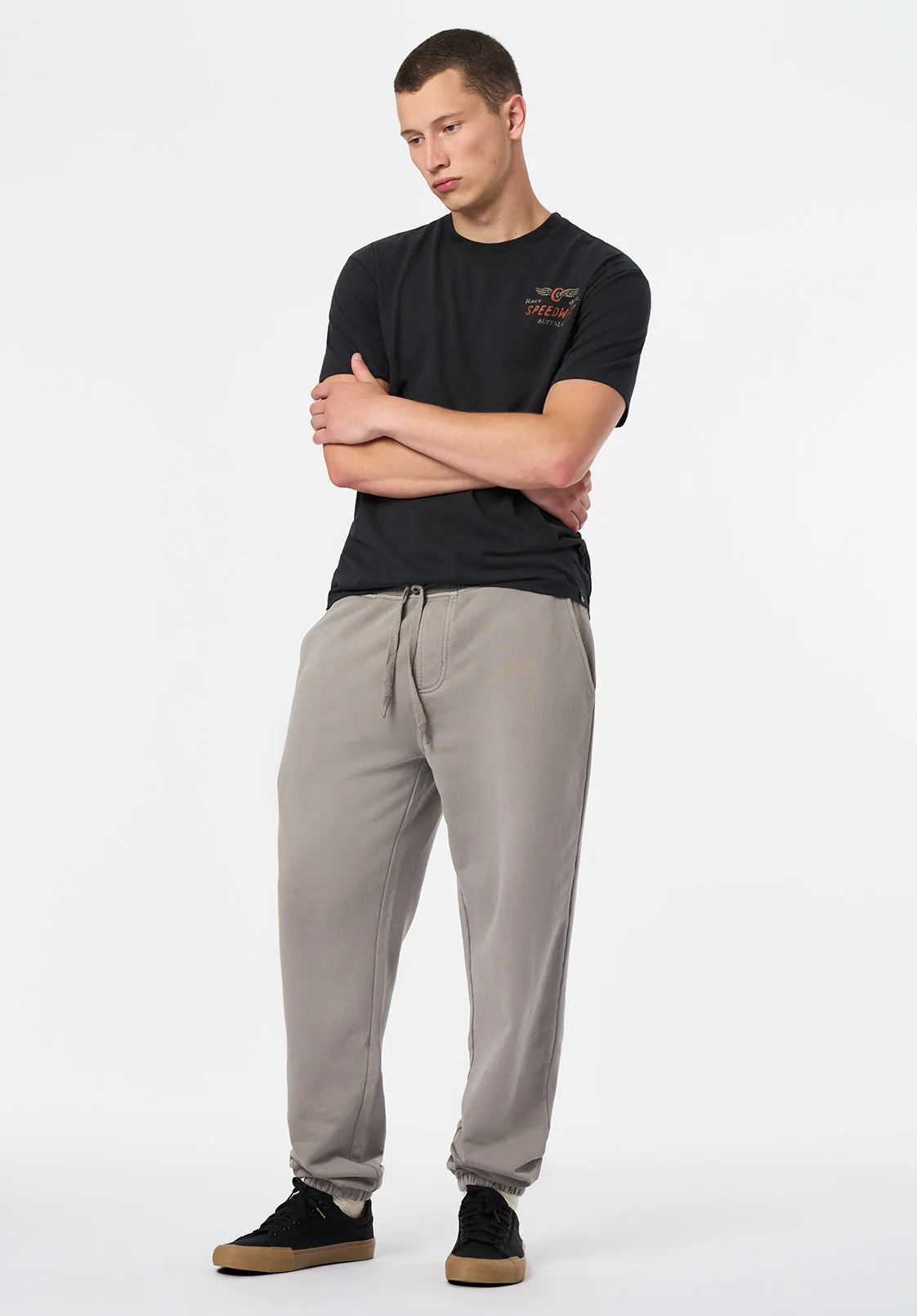 Thane Men's Graphic T-Shirt with Speedway Print, Black - BM24709 sold by Buffalo David Bitton product image thumbnail 4
