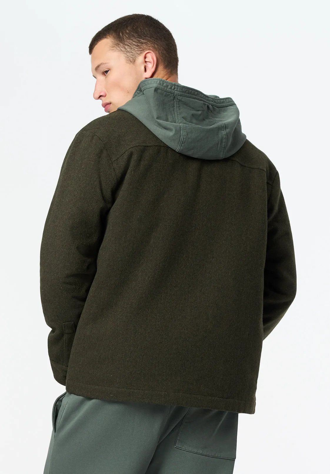Jace Men's Shacket, Fern - BM24719 sold by Buffalo David Bitton product image thumbnail 3