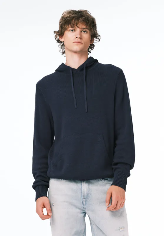 Wilbur Men's Knit Hoodie with Kangaroo Pocket, Whale - BM24700 sold by Buffalo David Bitton