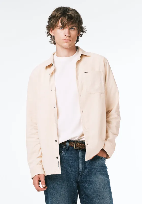 Sinclair Men’s Long-Sleeve Corduroy Shirt, Buttercream - BM24772 sold by Buffalo David Bitton