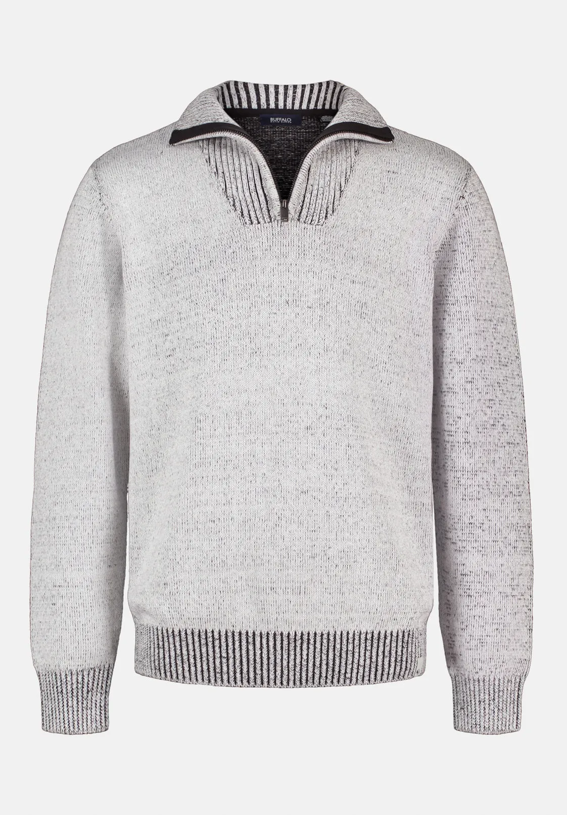 Wello Men's Quarter-Zip Ribbed Knit Sweater, Charlie - BM24738 sold by Buffalo David Bitton product image thumbnail 5
