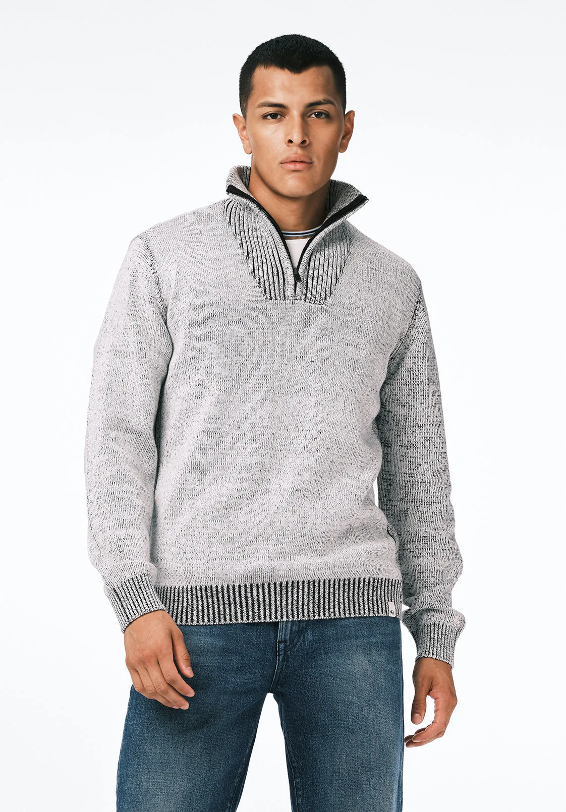 Wello Men's Quarter-Zip Ribbed Knit Sweater, Charlie - BM24738 sold by Buffalo David Bitton