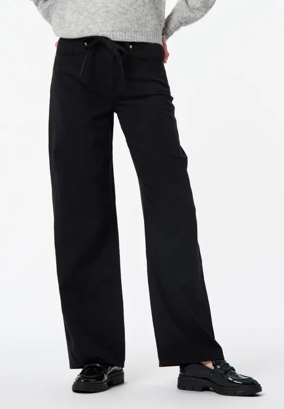 High Rise Wide Leg Alecia Women's Pants, Black - BL16136 sold by Buffalo David Bitton