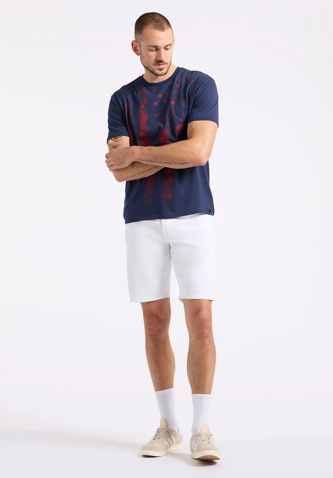 Talla Men's Graphic T-Shirt with American Flag Print, Whale - BM24650 sold by Buffalo David Bitton product image thumbnail 5