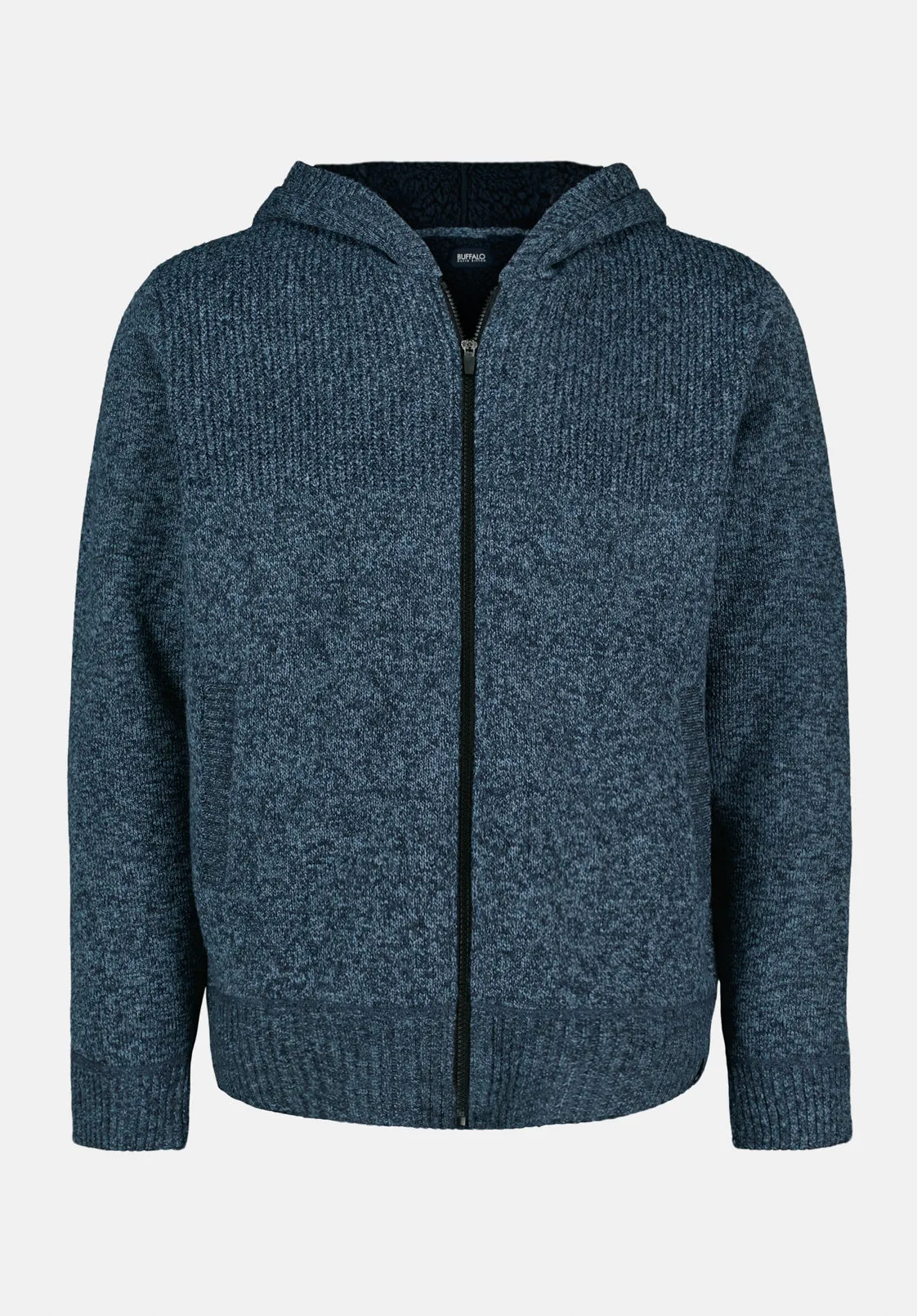 Walmick Men's Full-Zip Knit Hooded Jacket with Sherpa Lining, Mirage - BM24739 sold by Buffalo David Bitton product image thumbnail 5