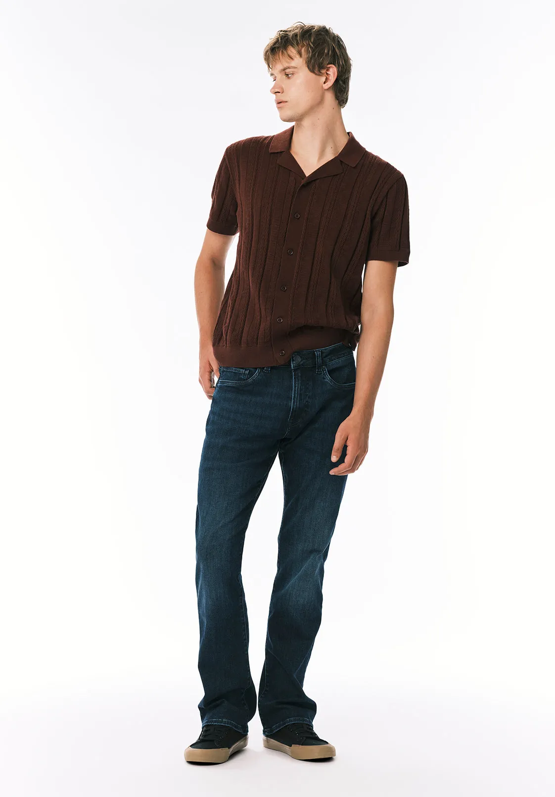 Slim Boot King Men's Jeans, Antique Sanded Indigo - BM26113 sold by Buffalo David Bitton product image thumbnail 4