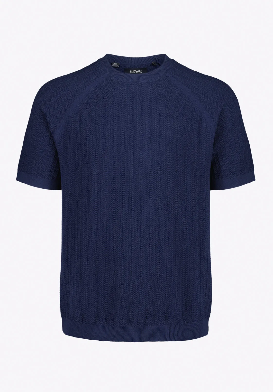 Wipped Men's Textured Knit Short-Sleeve Sweater Tee, Whale - BM24868 sold by Buffalo David Bitton product image thumbnail 5
