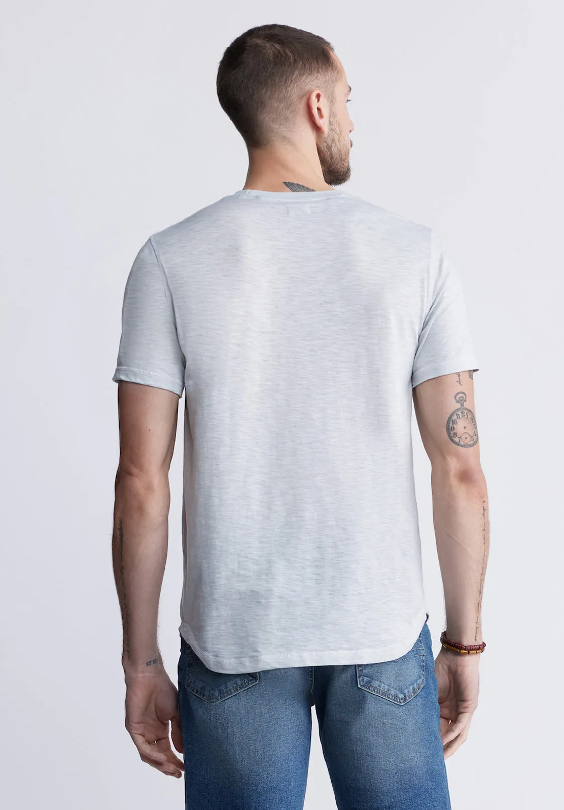 Kadyo Men's Pocket Henley Top in Charlie Grey - BM24345 sold by Buffalo David Bitton product image thumbnail 4