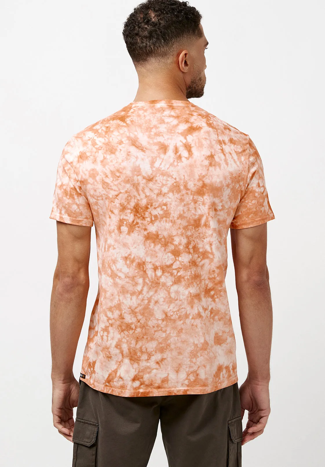 Tigels Men's Tie Dye T-Shirt in Tie-Dye Orange - BM23859 sold by Buffalo David Bitton product image thumbnail 2
