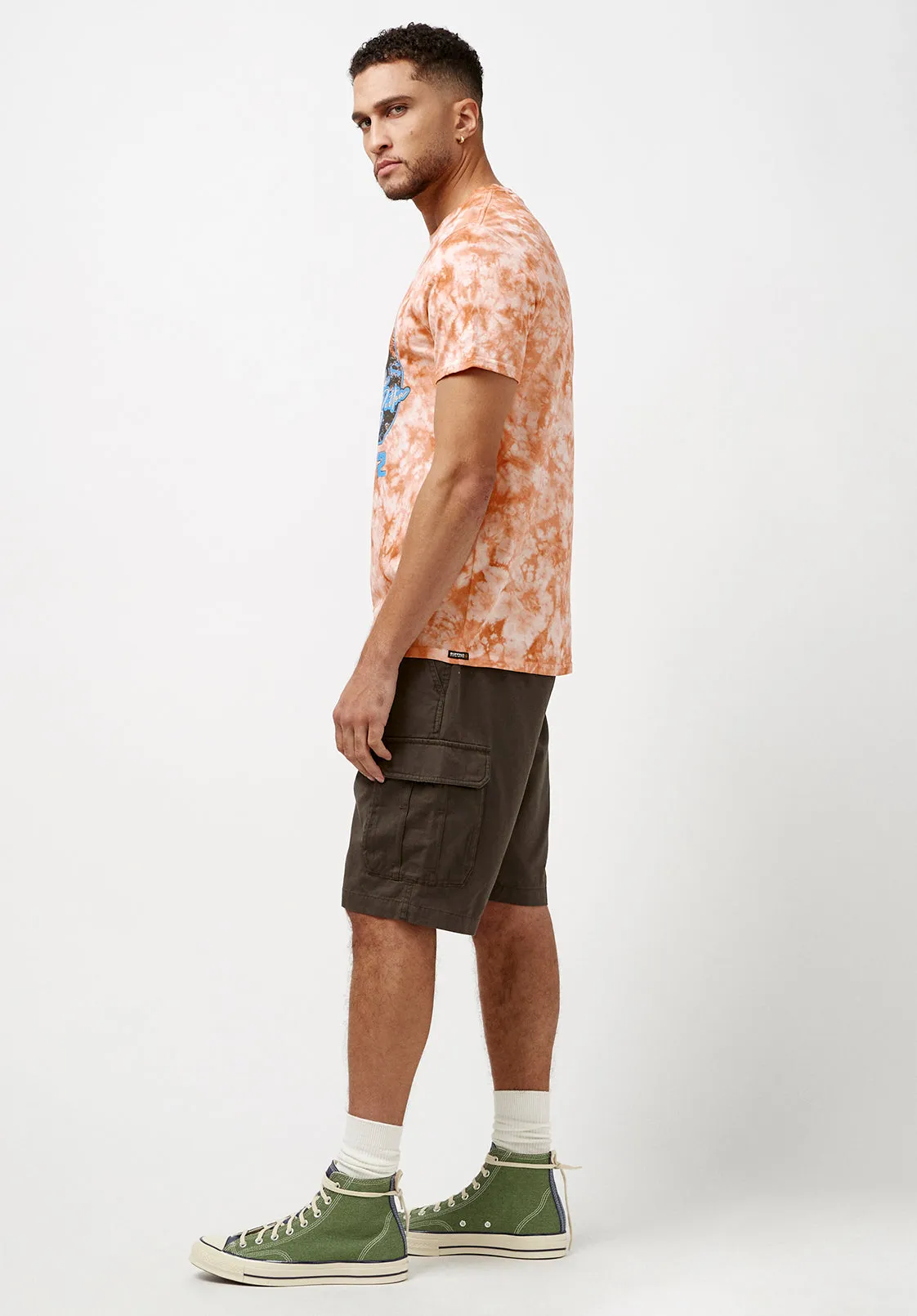 Tigels Men's Tie Dye T-Shirt in Tie-Dye Orange - BM23859 sold by Buffalo David Bitton product image thumbnail 4