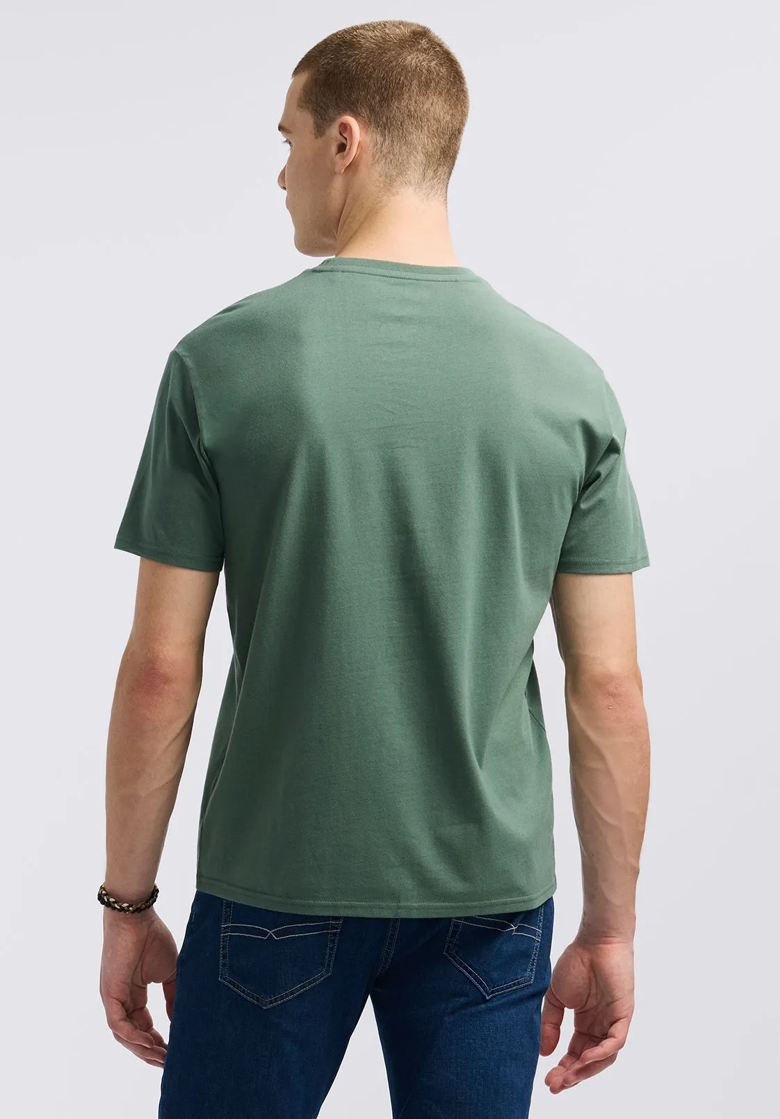 Titus Men's Graphic T-Shirt with Game Day Essentials Print, Dark Forest - BM24710 sold by Buffalo David Bitton product image thumbnail 3