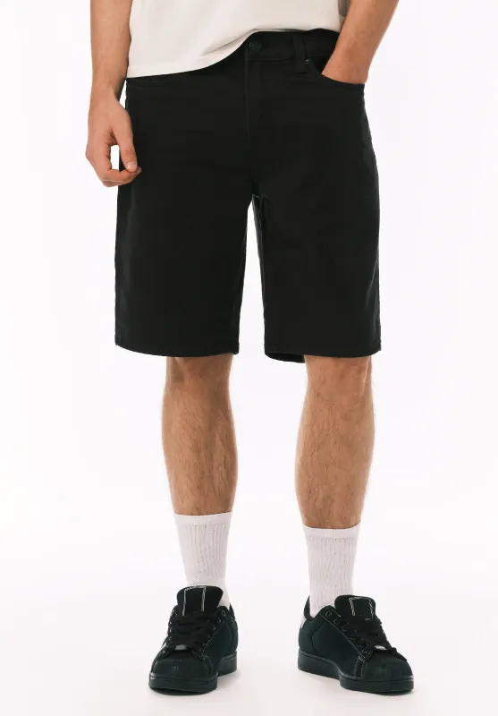 Relaxed Straight Dean Men's Freedom Flex Shorts, Black - BM26067 sold by Buffalo David Bitton