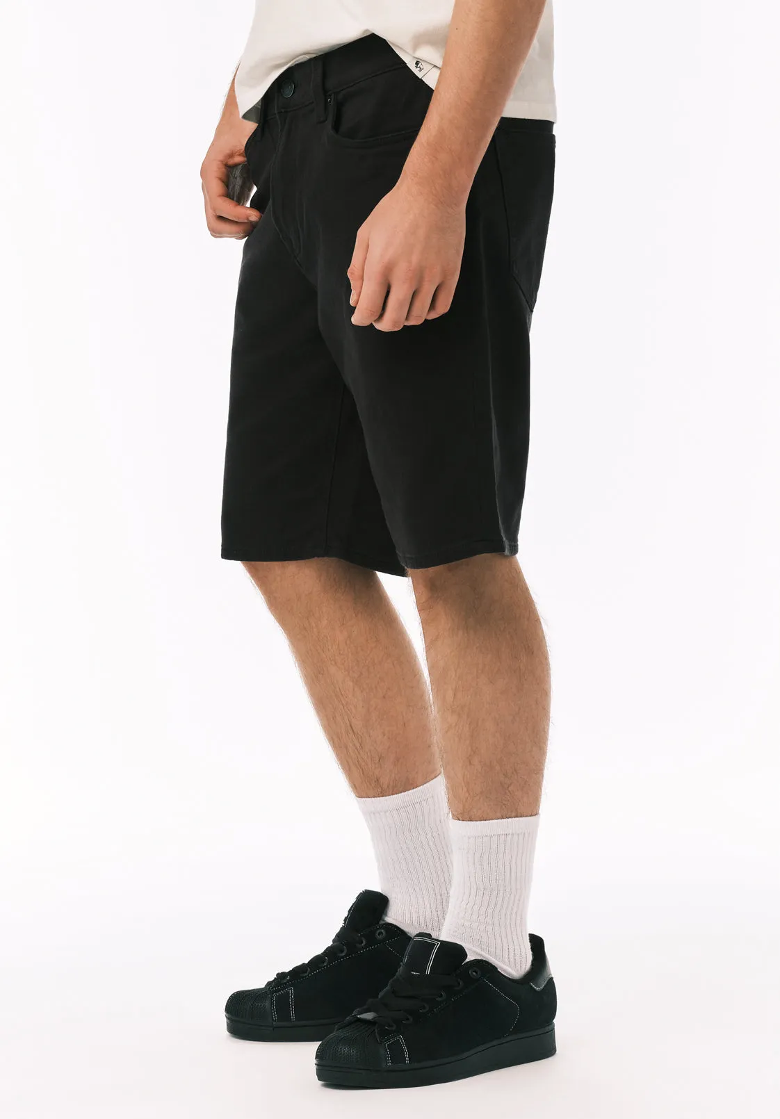 Relaxed Straight Dean Men's Freedom Flex Shorts, Black - BM26067 sold by Buffalo David Bitton product image thumbnail 2