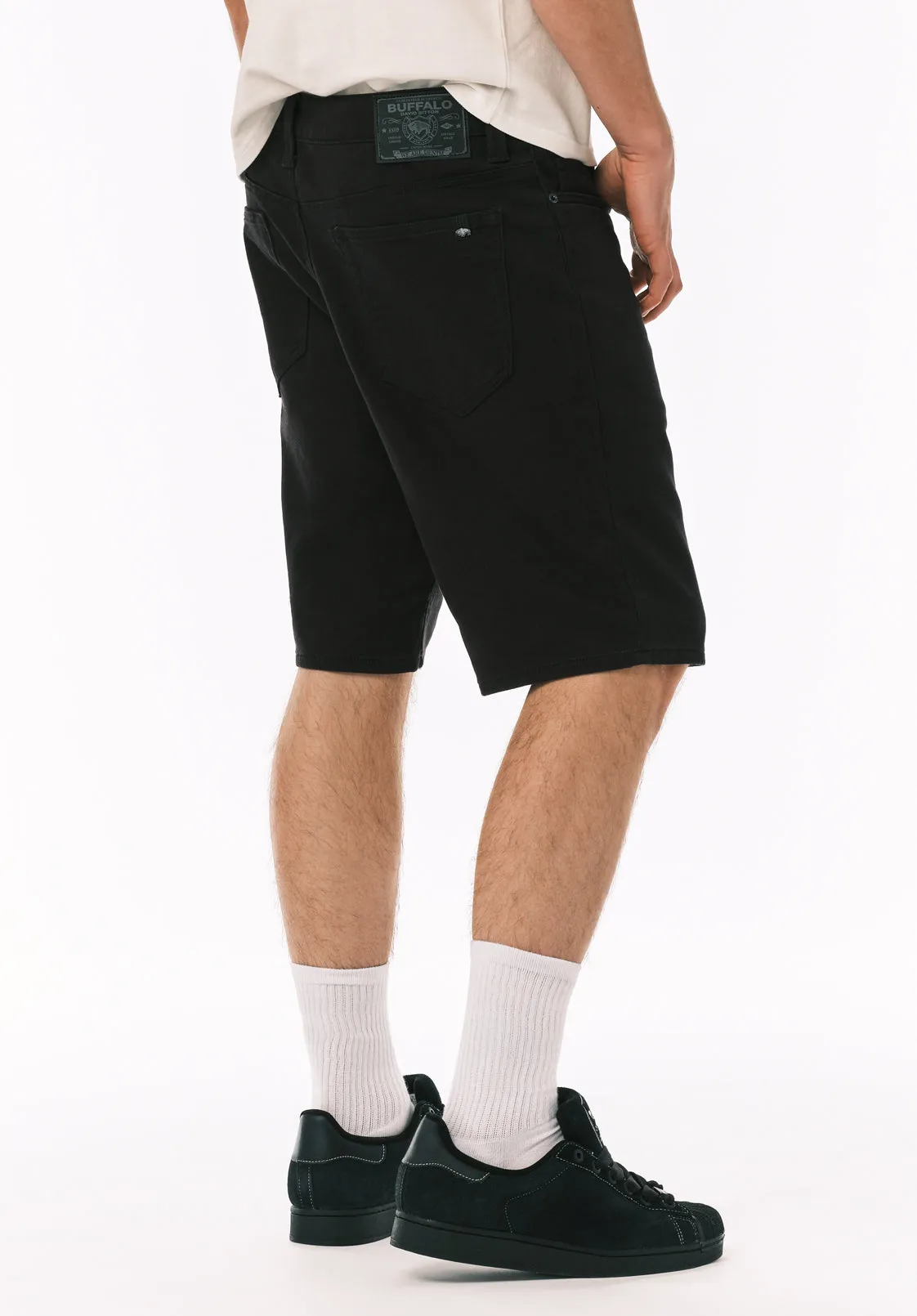 Relaxed Straight Dean Men's Freedom Flex Shorts, Black - BM26067 sold by Buffalo David Bitton product image thumbnail 3