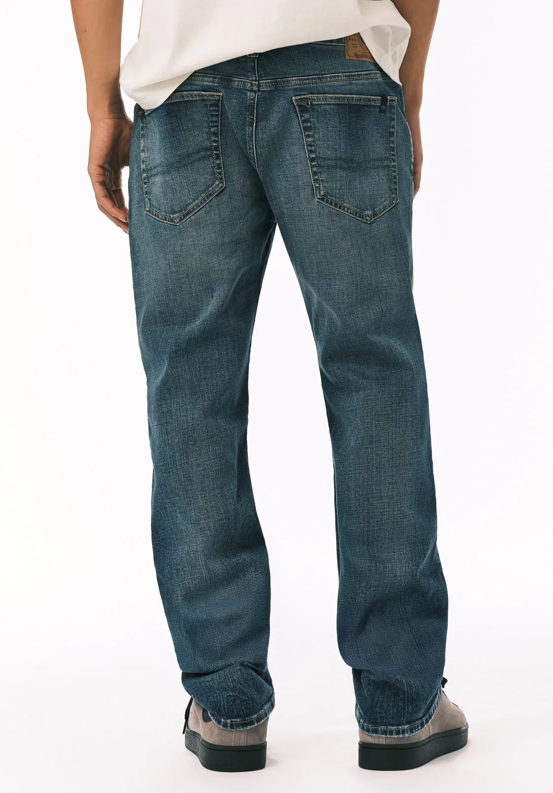 Relaxed Straight Driven Men’s Jeans, Veined and Worked - BM26147 sold by Buffalo David Bitton product image thumbnail 2